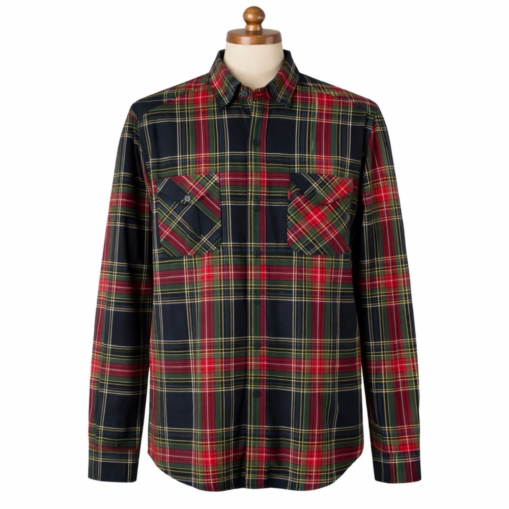 Levi's Men's Malden Plaid Shirt Long Sleeve Size Large Cotton Blend